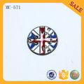 MC571 Round enamel colorful brand logo label